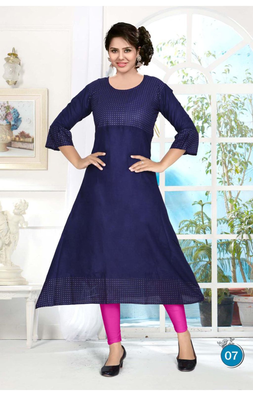 Beauty Queen Zoori 1 Rayon Ethnic Wear Printed Anarkali Kurti Collection
